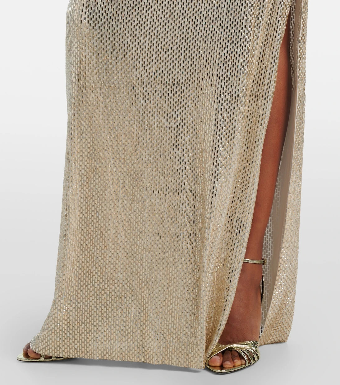 Roland Mouret - Crystal-embellished mesh gown