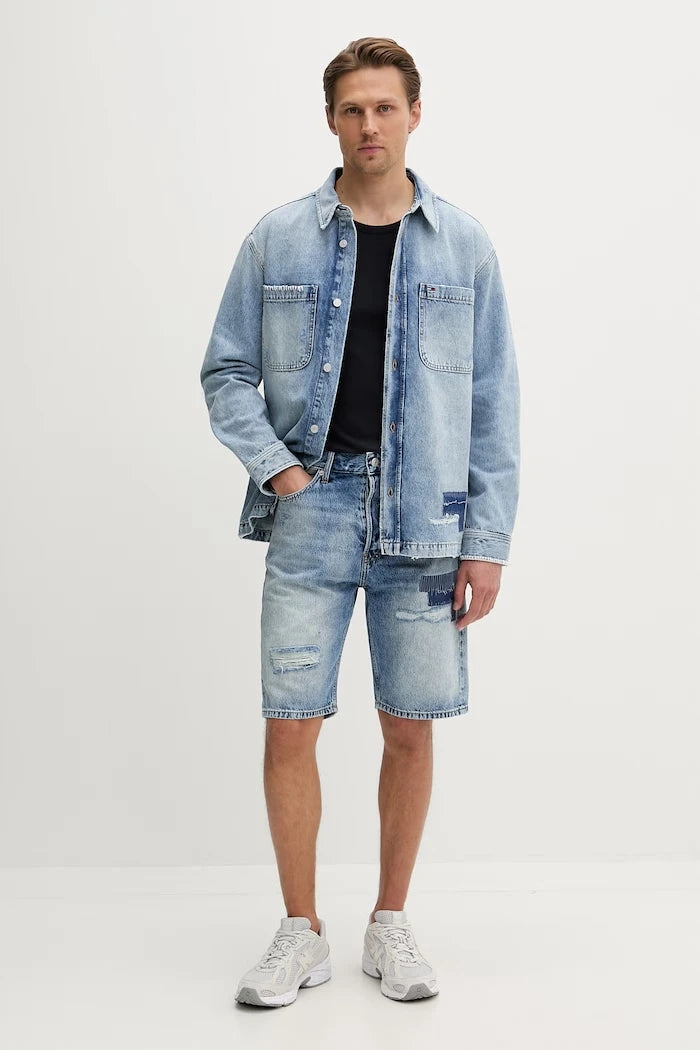 Tommy Jeans къс панталон мъжки от деним