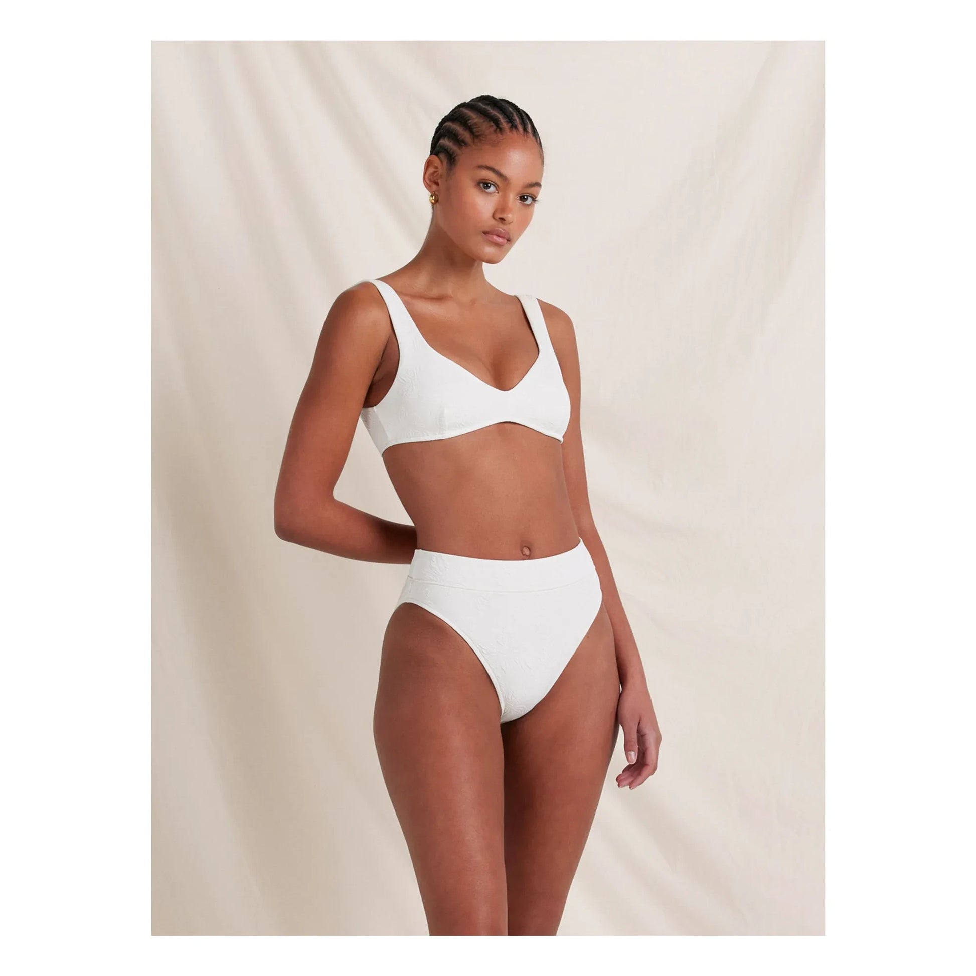 Peony - Forever Jersey Top Recycled Fibers | White