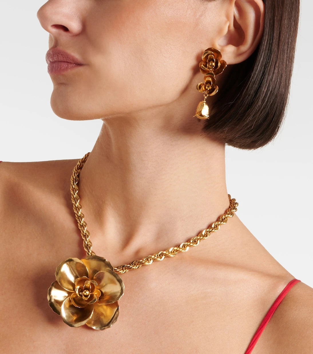 Jennifer Behr - Amyrin Small gold-plated drop earrings