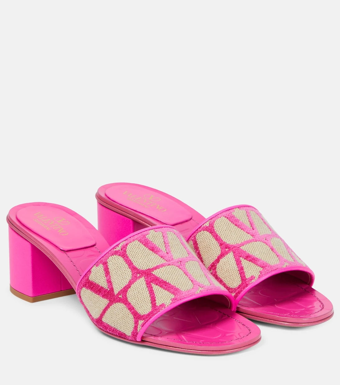 Valentino Garavani - Toile Iconographe canvas mules