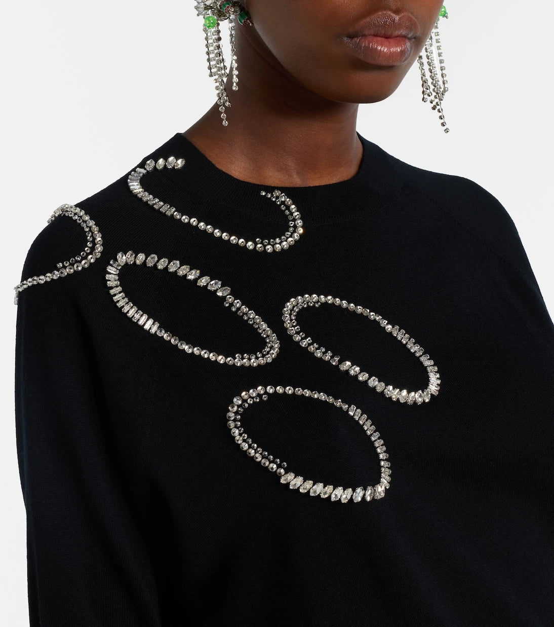 Dries Van Noten - Embellished wool sweater