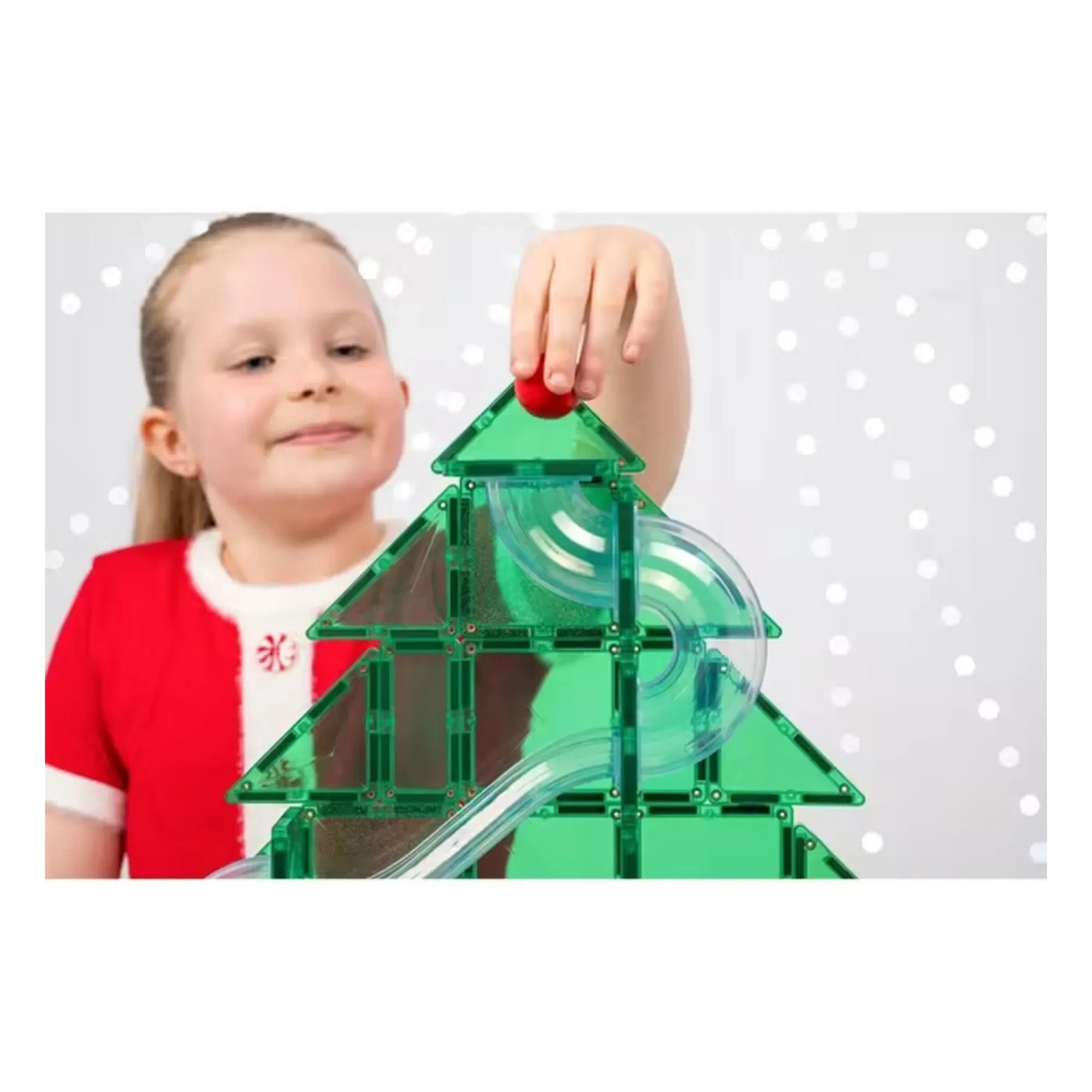 Connetix - Christmas Tree Ball Run pack - 71 pieces