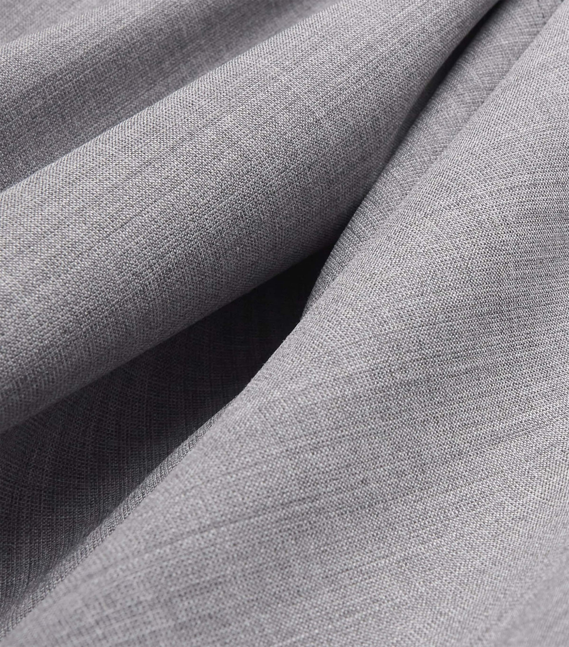 Fabiana Filippi Grey Wool-Blend Asymmetric Midi Skirt