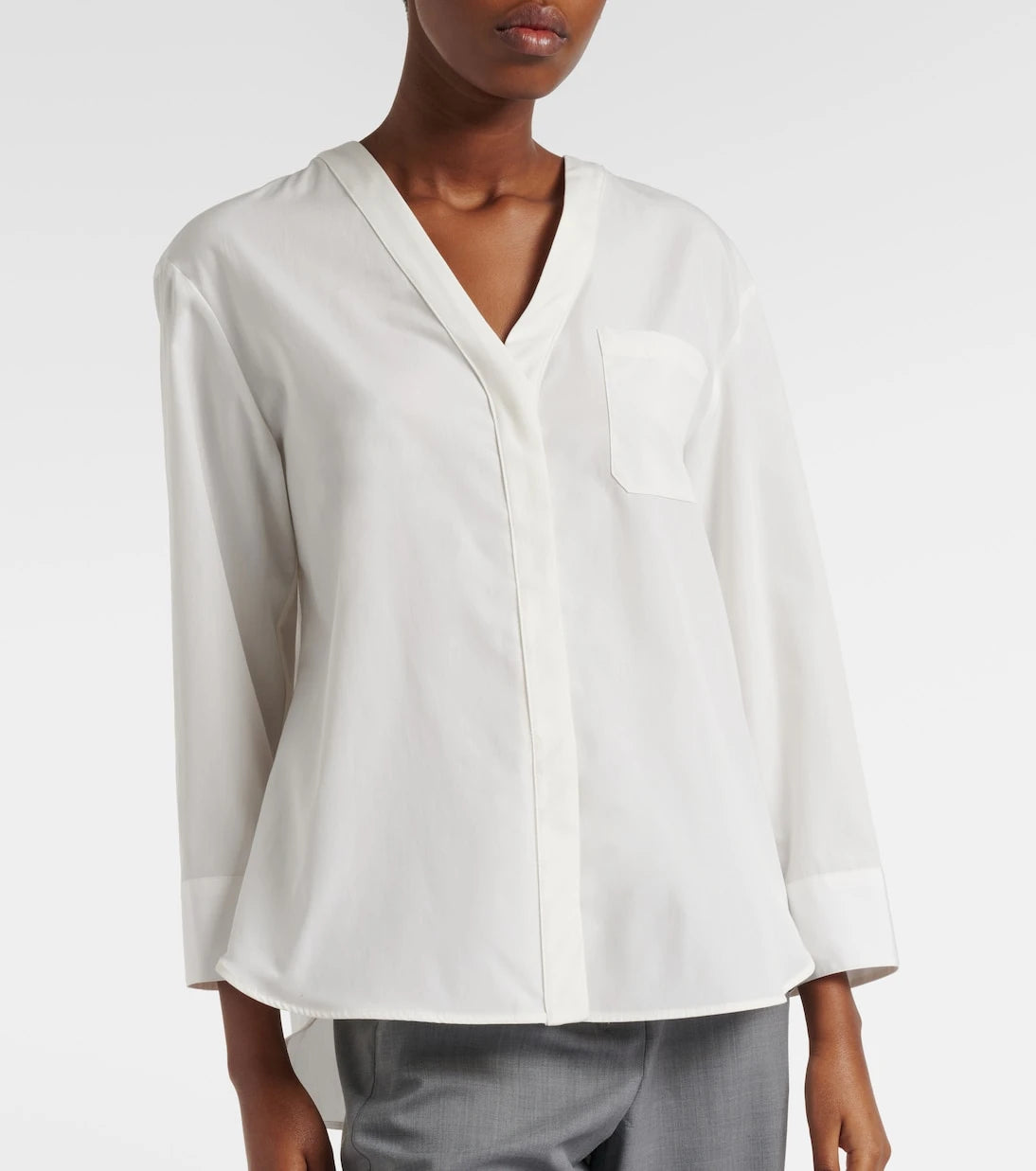 'S Max Mara - Chicca cotton poplin shirt