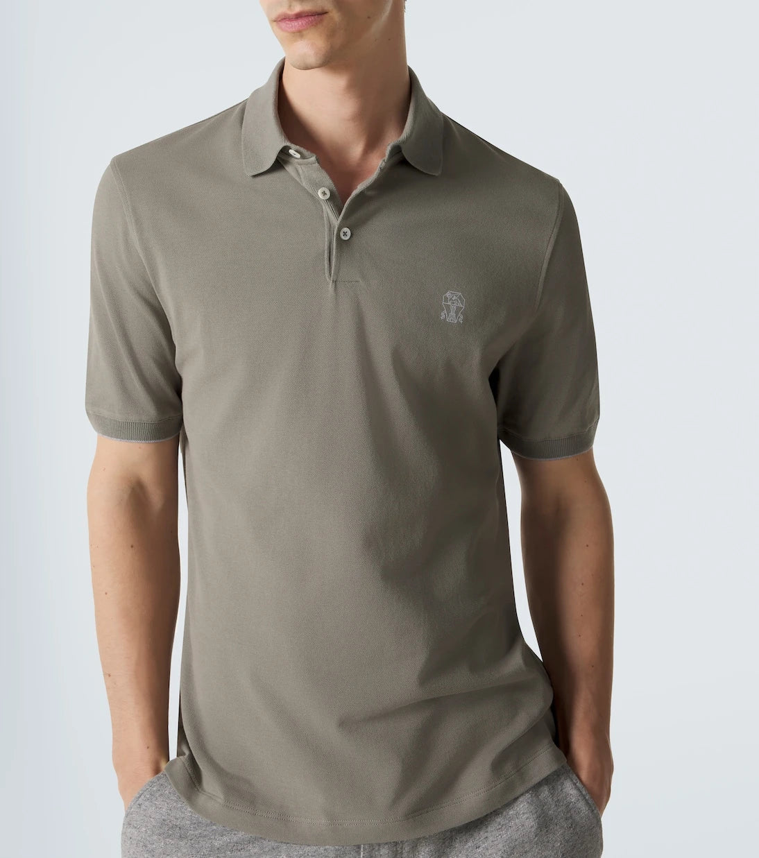 Brunello Cucinelli - Cotton piqué polo shirt