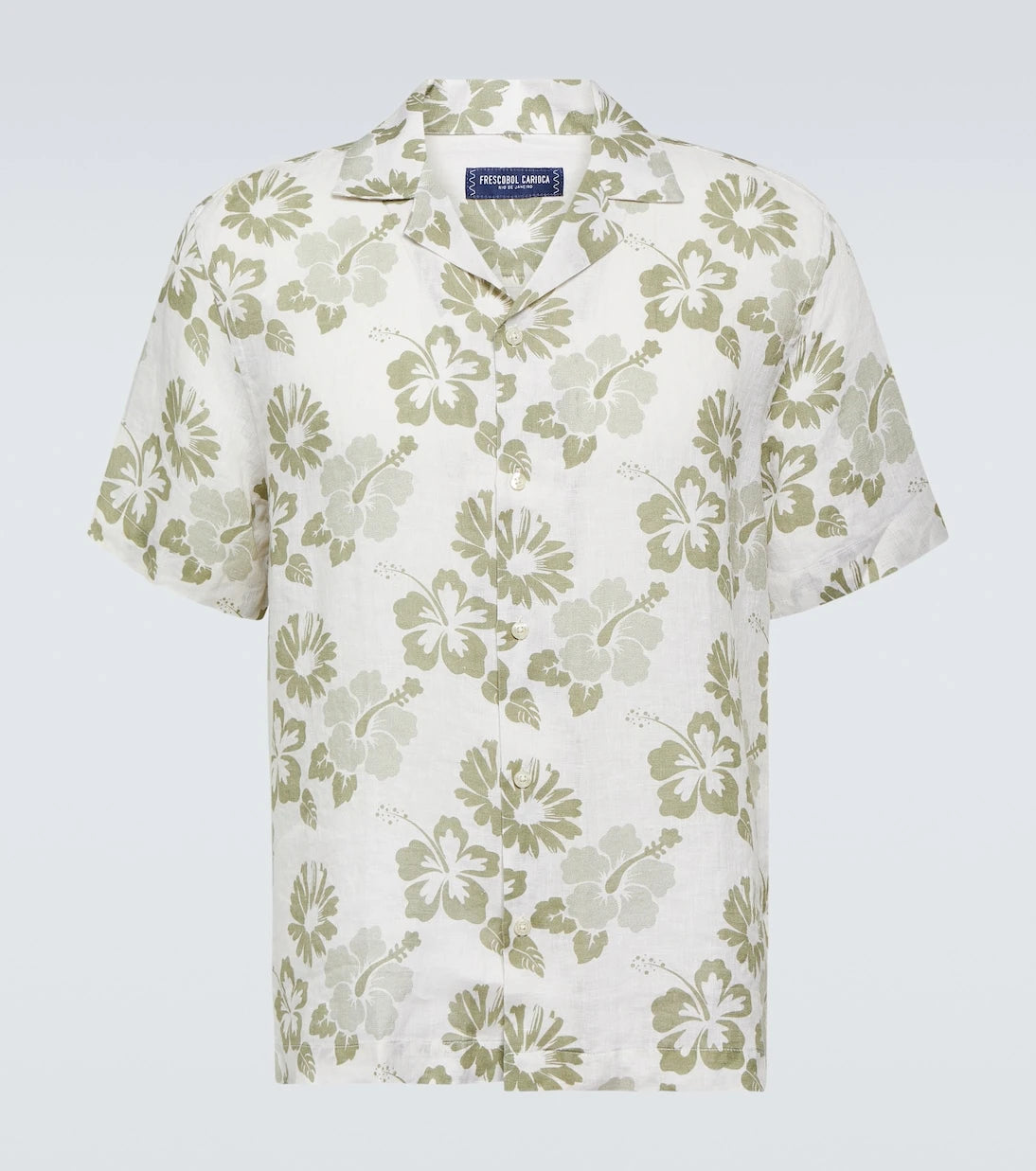 Frescobol Carioca - Petala Roberto floral linen shirt