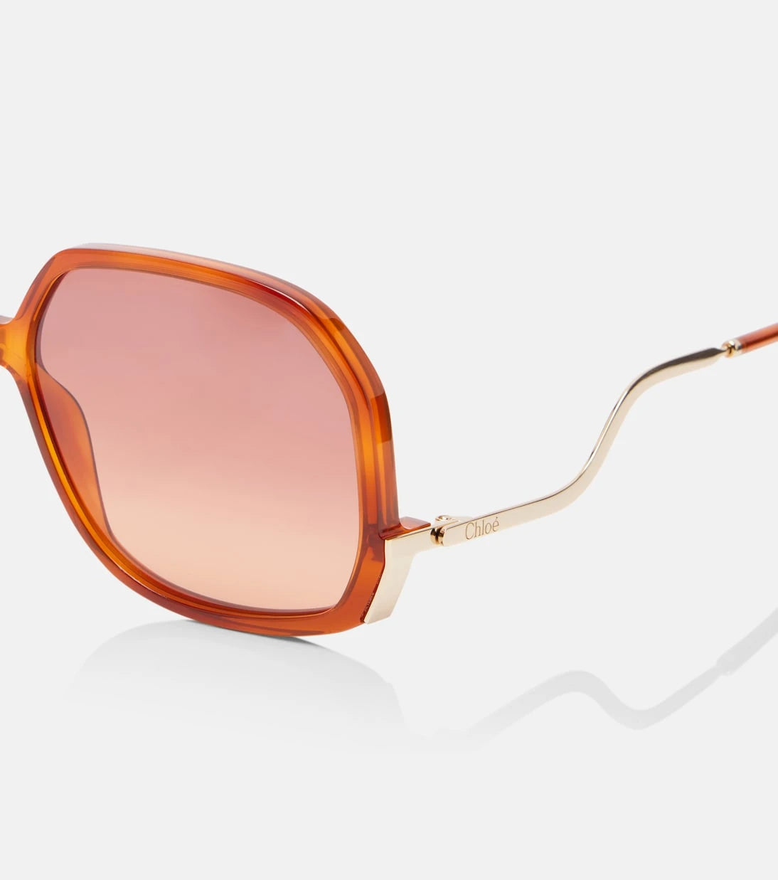 Chloé - Wavy square sunglasses