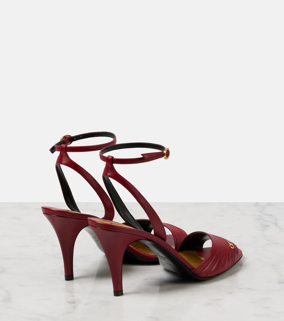 Valentino Garavani - Ladycrush 85 leather sandals