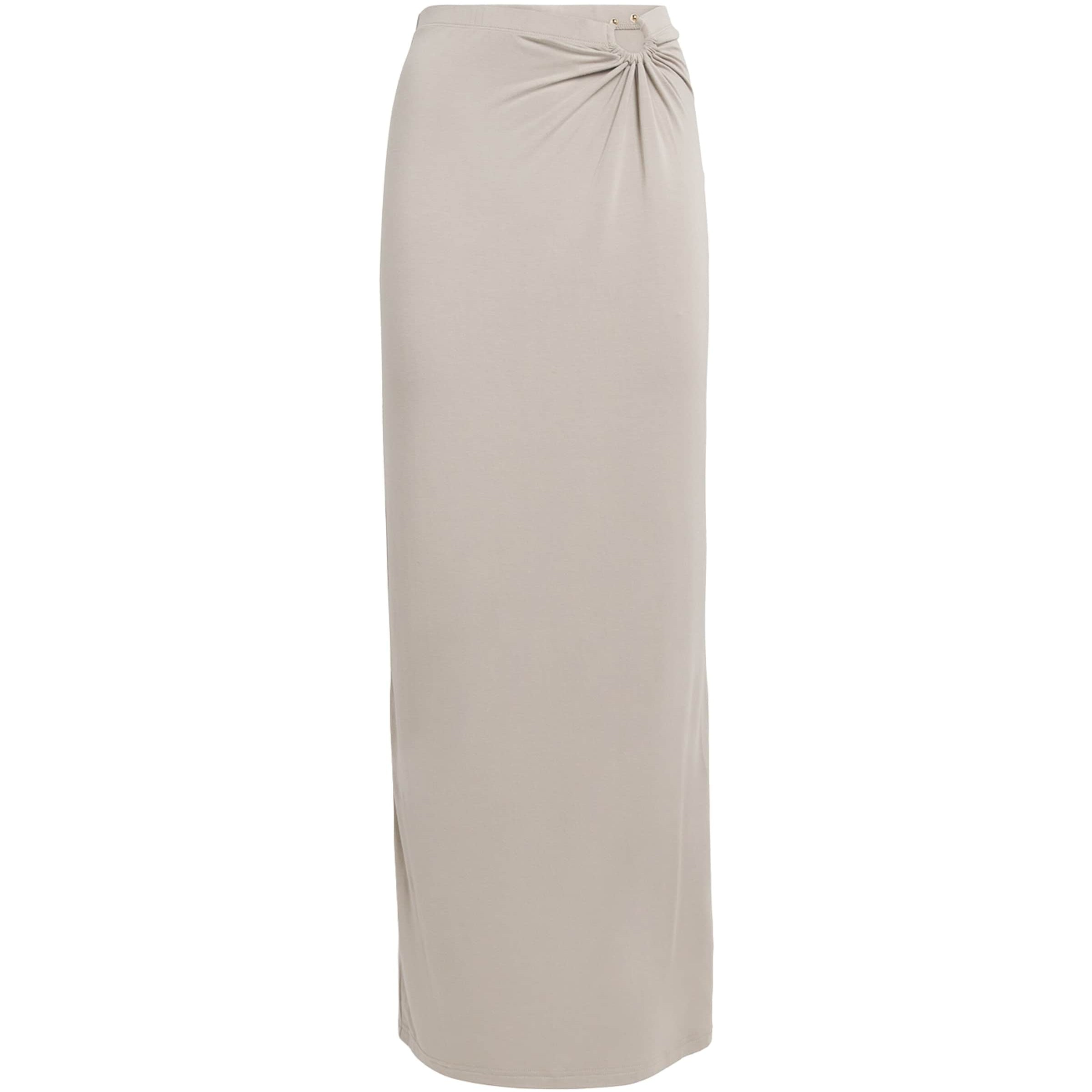 Good American Brown Stretch-Jersey Cut-Out Maxi Skirt