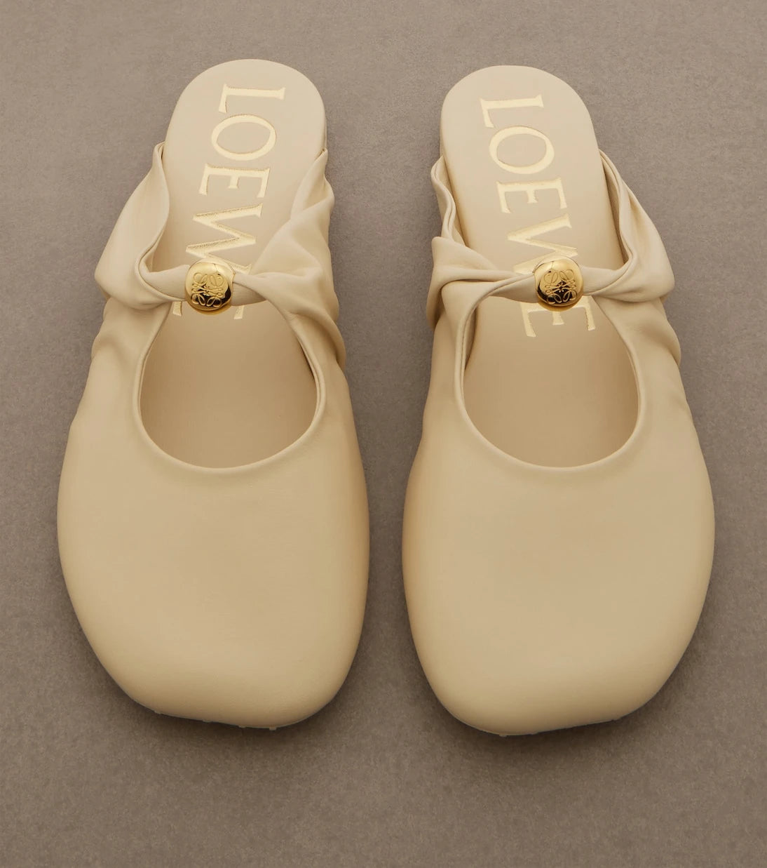 Loewe - Pebble Soft leather mules