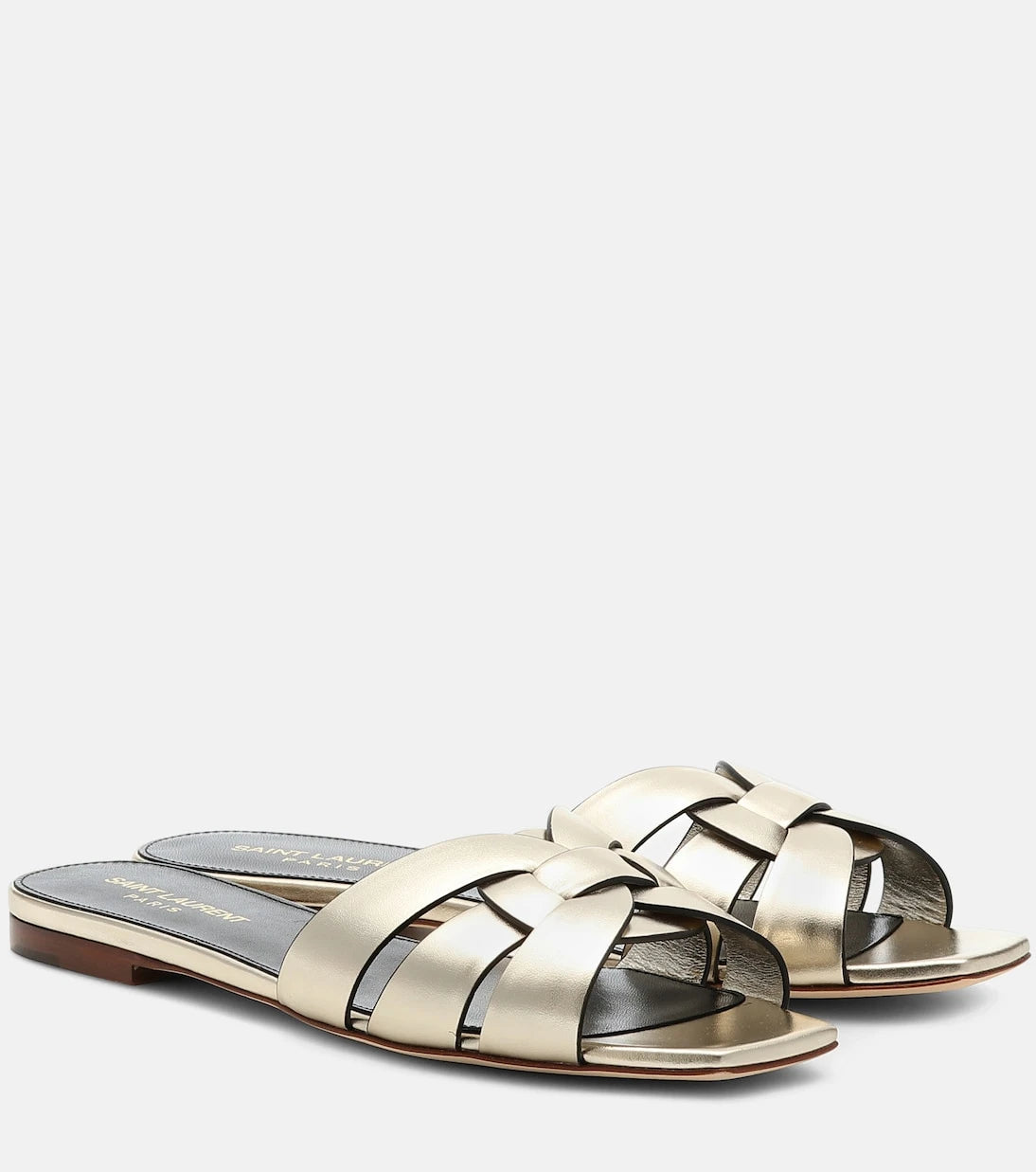 Saint Laurent - Tribute Nu Pieds 05 leather slides