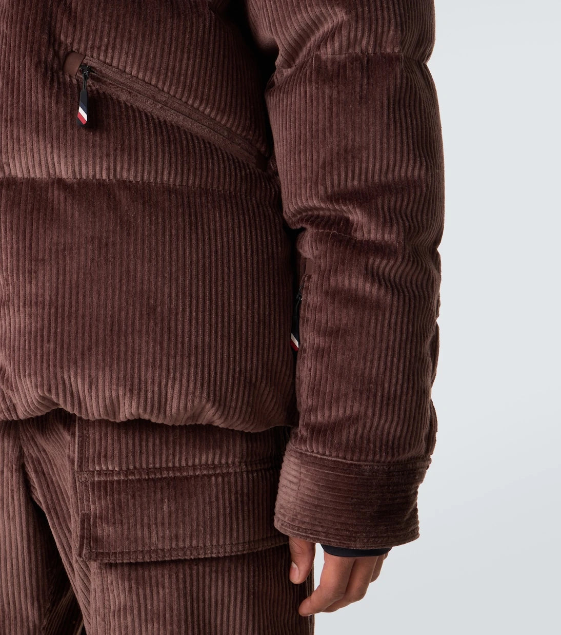 Moncler Grenoble - Elgon cotton corduroy down ski jacket