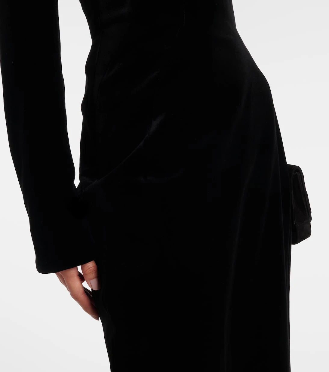 Mugler - re/edit Les Méduses velvet corset gown