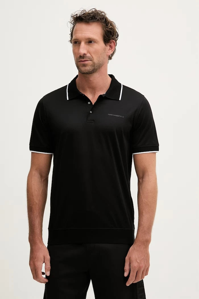 Karl Lagerfeld pamuklu erkek polo tişört
