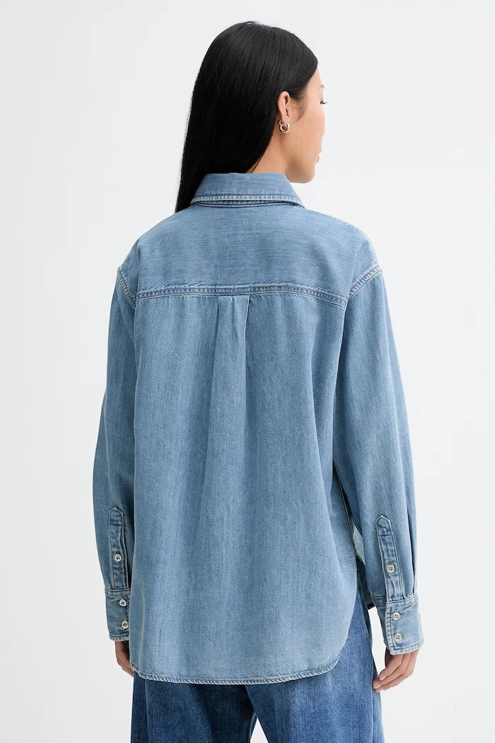 rag & bone риза дамска от деним