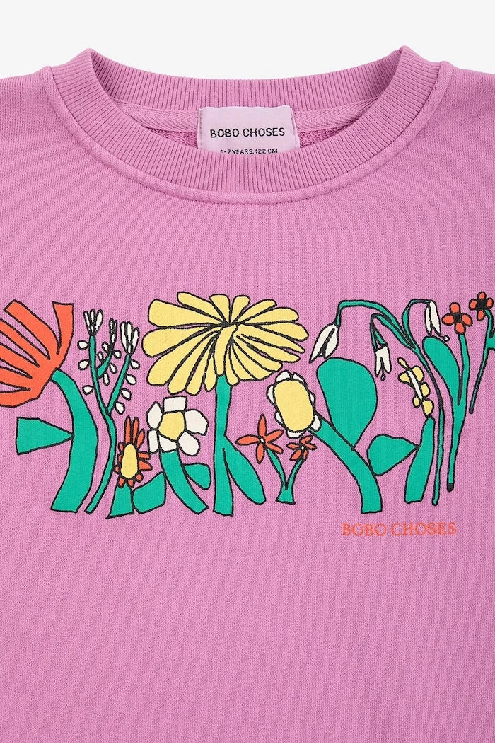 Bobo Choses Color Herbalist relaxed sweatshirt çocuk pamuklu sweatshirt