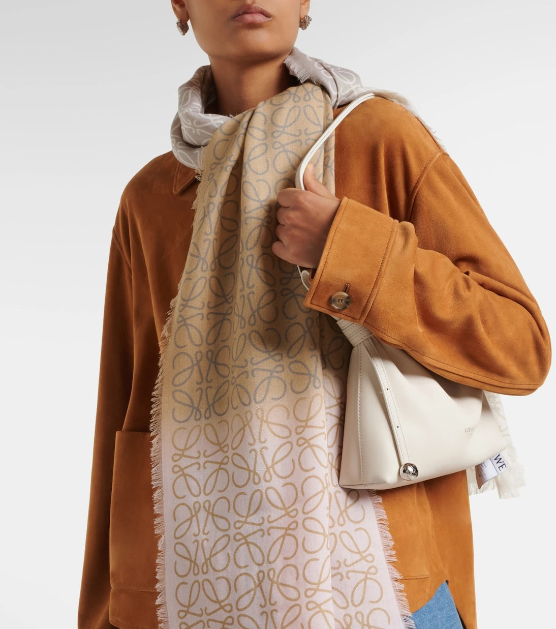 Loewe - Anagram wool, silk and cashmere scarf