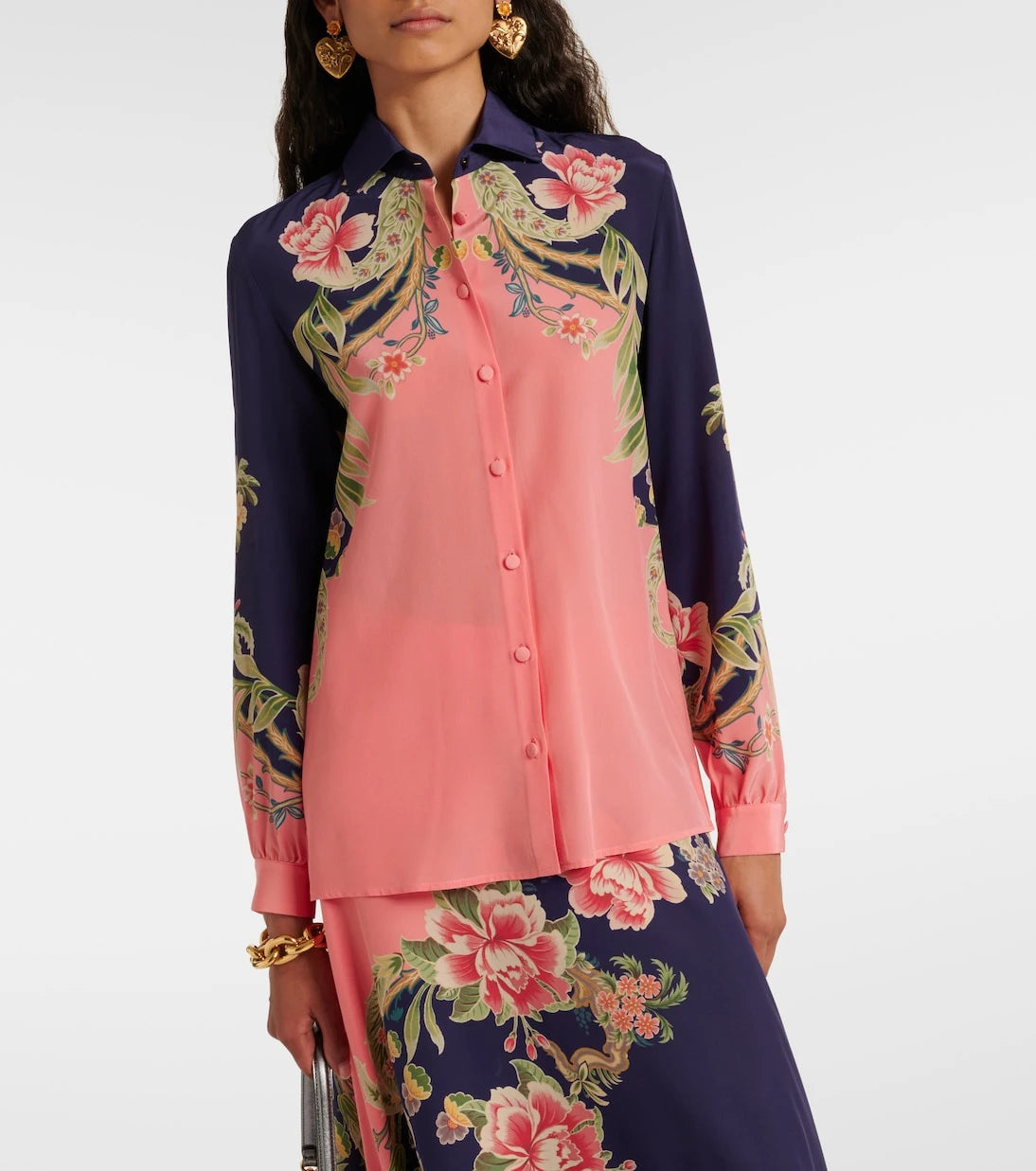 Etro - Printed silk shirt