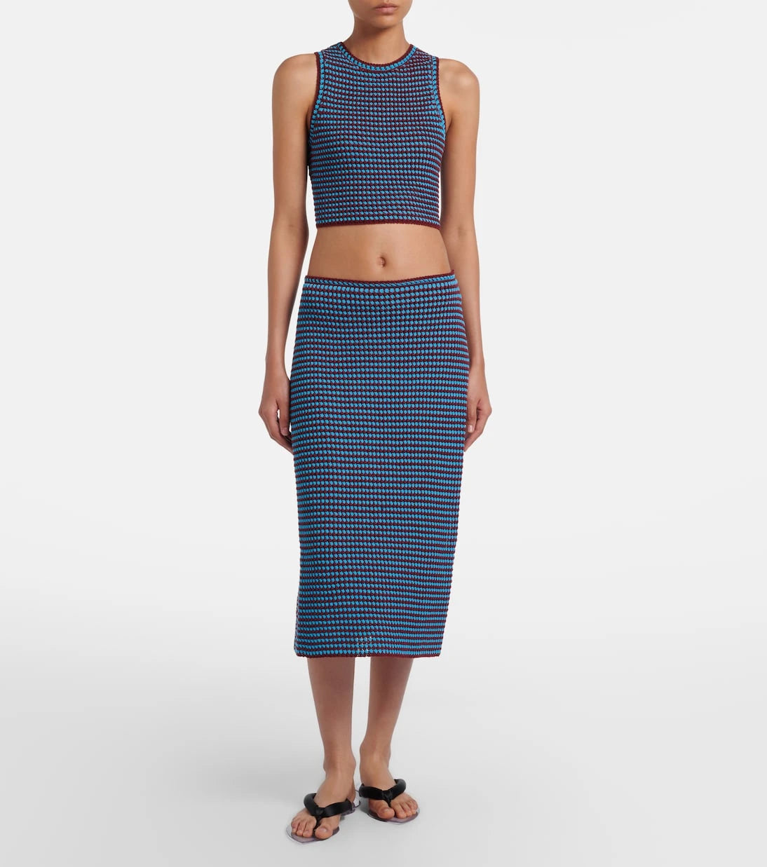 Alaïa - Crochet cotton pencil skirt