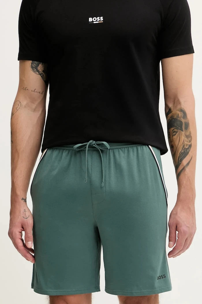 BOSS Erkek Pamuk ve Elastan Ev Şortu Unique Shorts CW