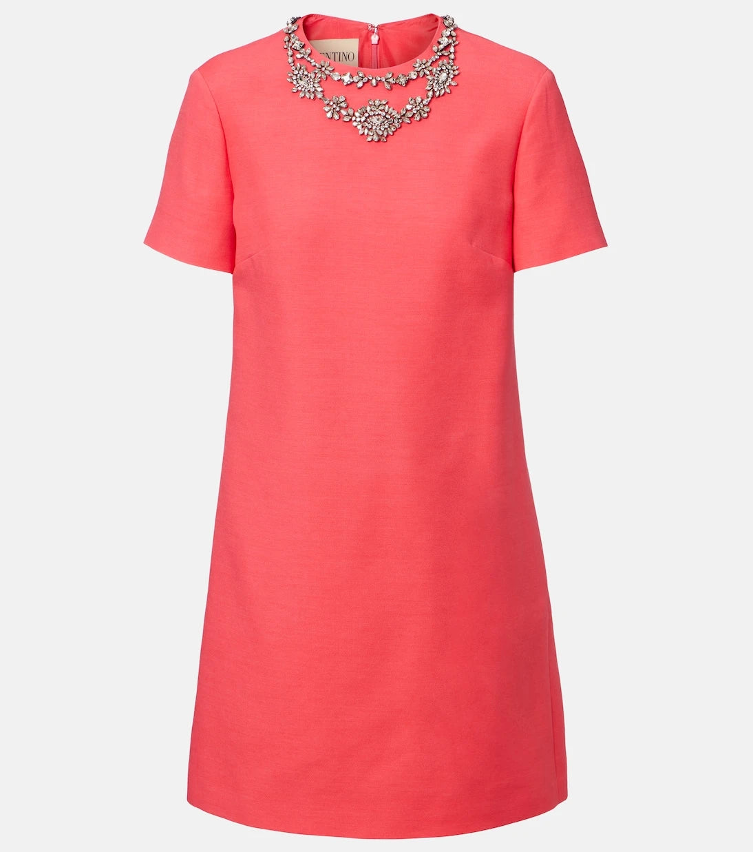 Valentino - Crepe Couture embellished minidress