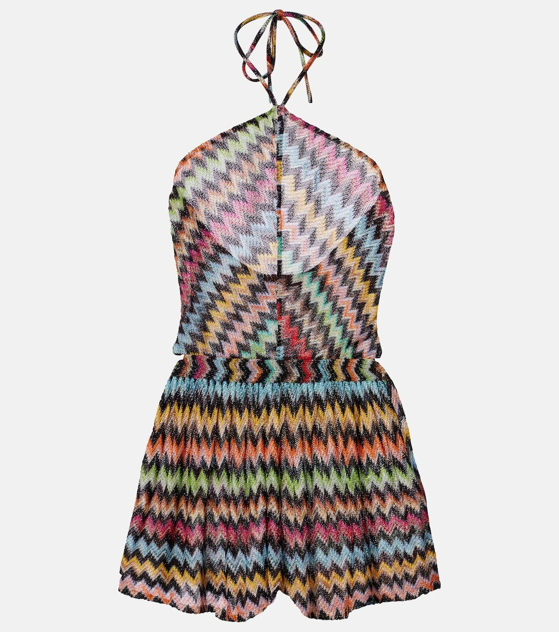 Missoni - Zigzag lamé playsuit