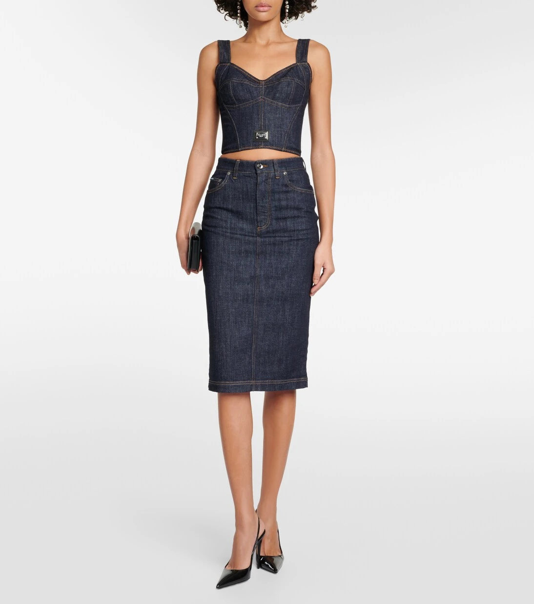 Dolce&Gabbana - Denim bustier