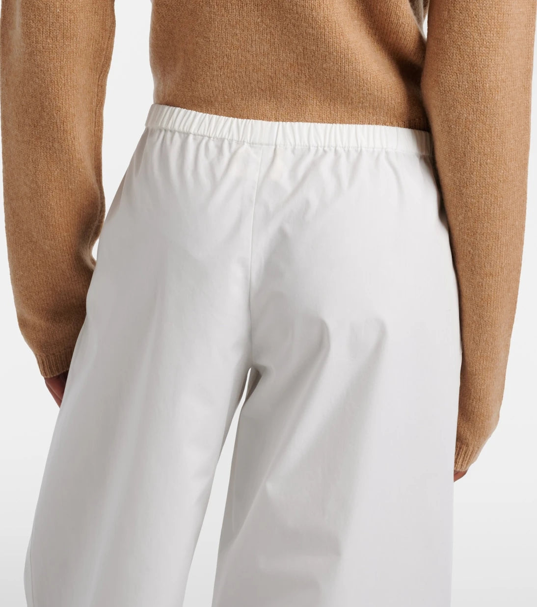 Khaite - Roma cotton poplin wide-leg pants