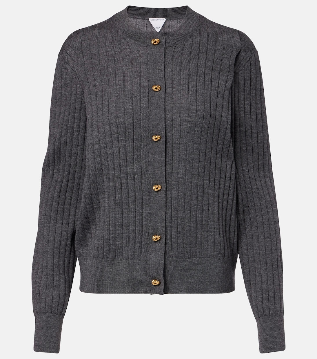 Bottega Veneta - Knot ribbed-knit wool cardigan
