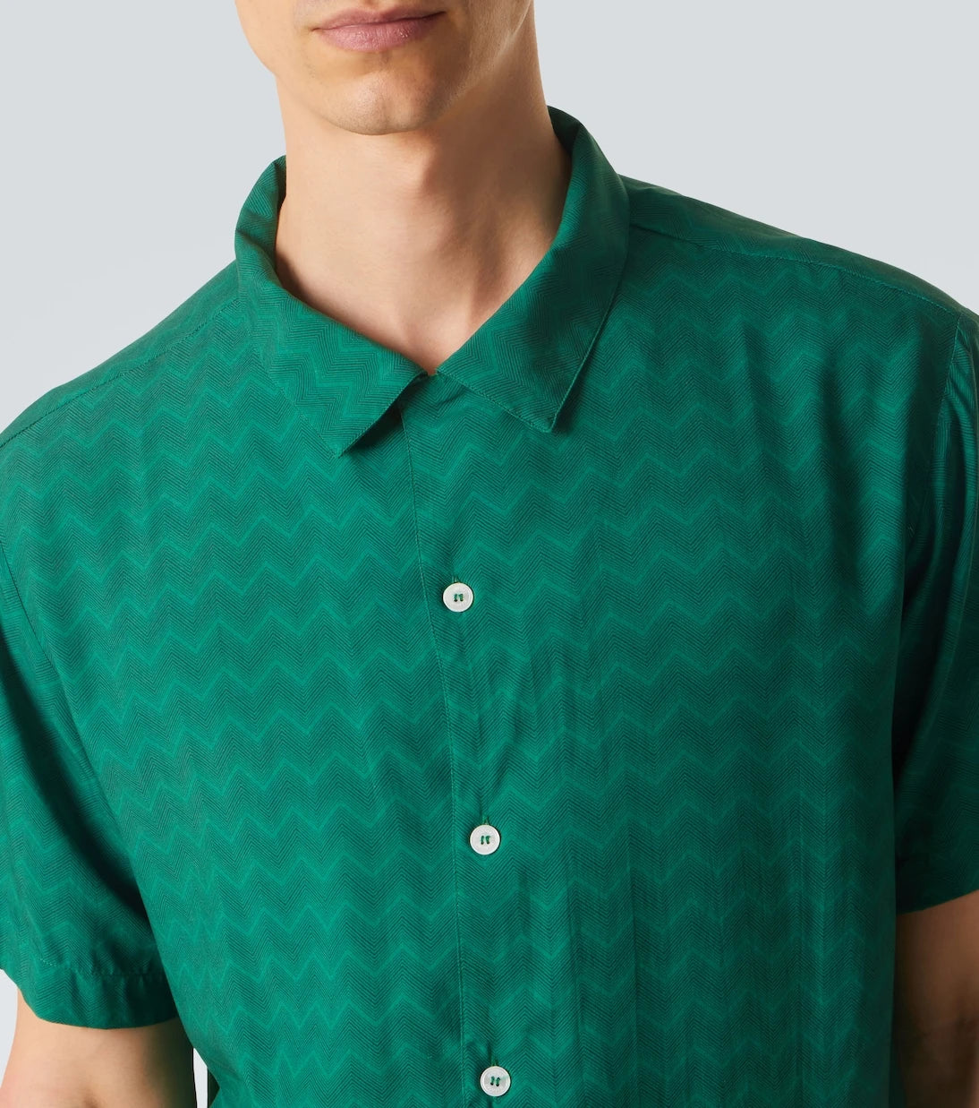 Missoni - Zigzag bowling shirt