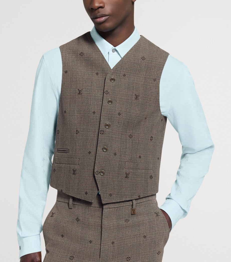 LOUIS VUITTON Wool Monogram Waistcoat