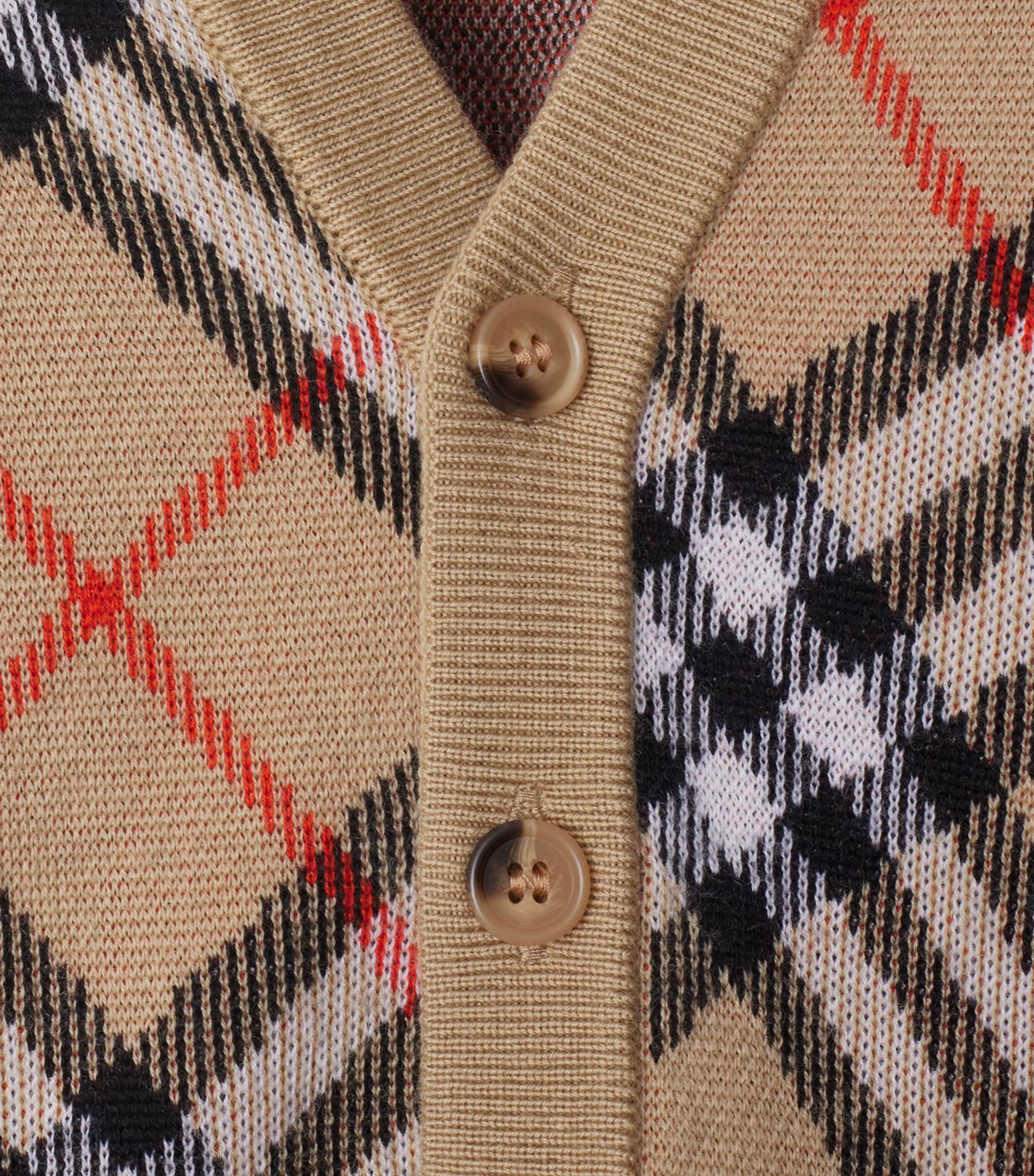 Burberry Kids Wool Check Cardigan (6-24 Months)