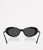Swarovski Black Acetate Oval SK6042 Sunglasses 100187