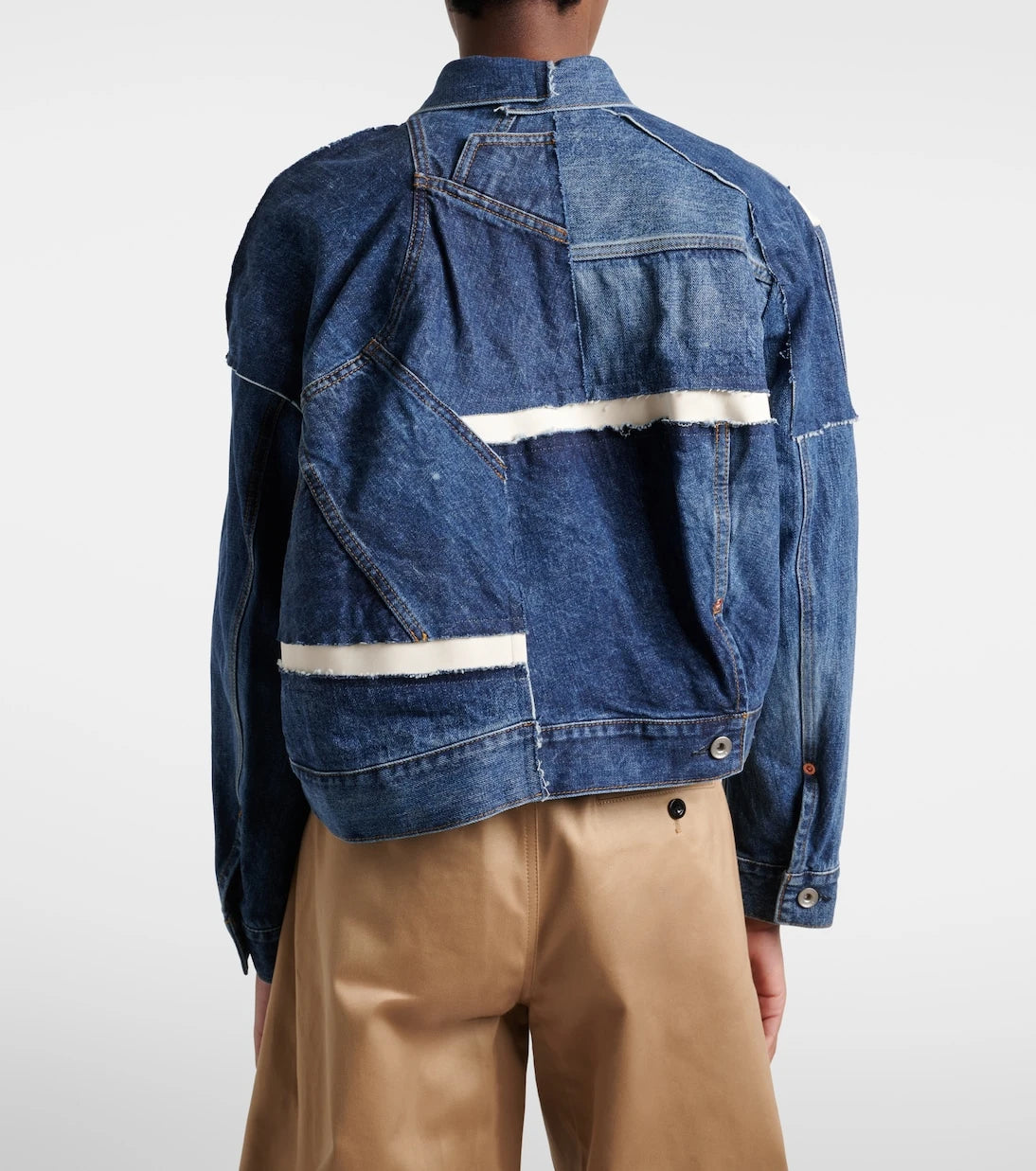 Sacai - Patchwork denim jacket