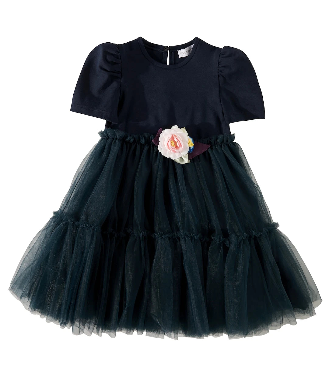 Monnalisa - Embellished tulle dress