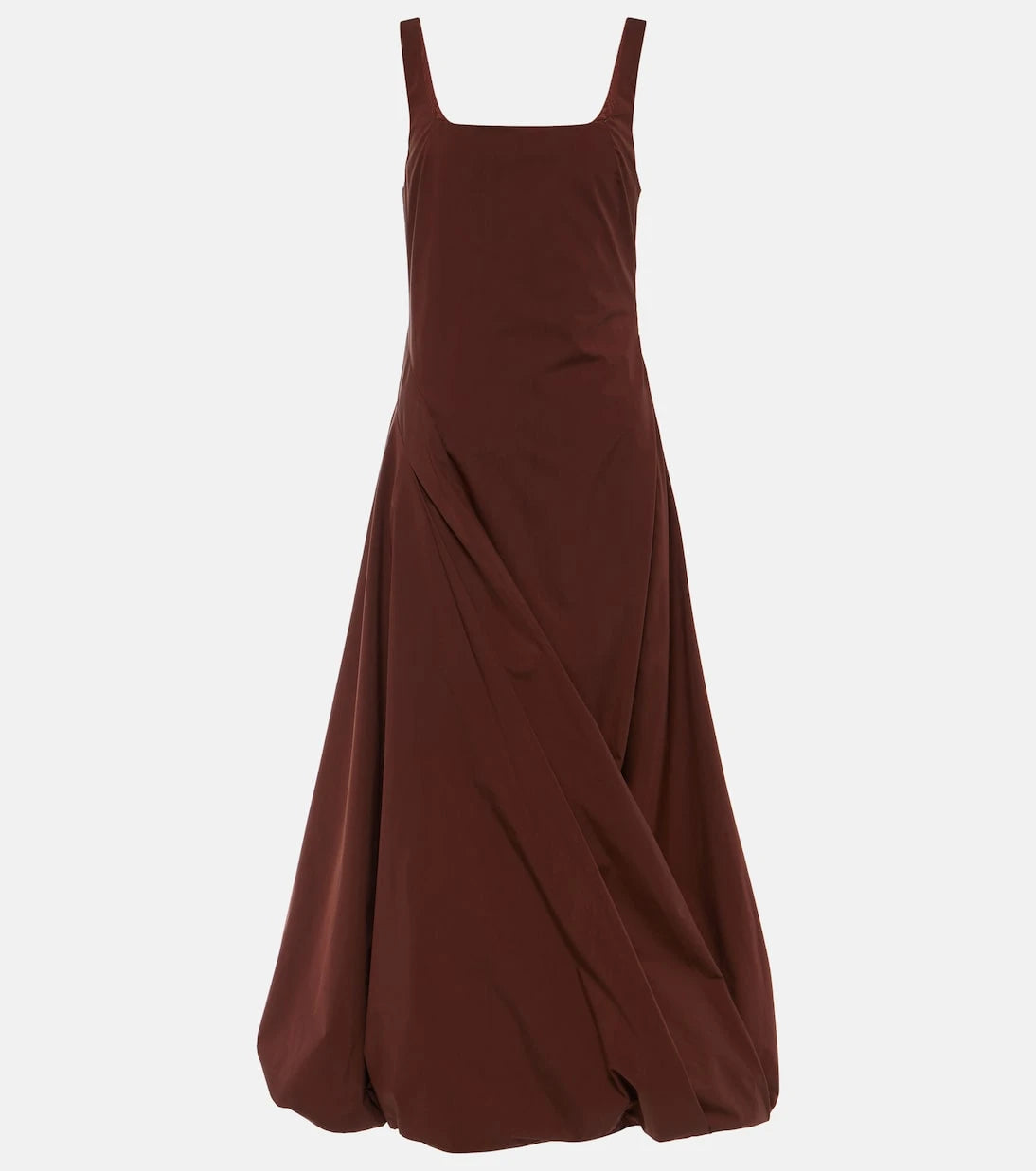 Simkhai - Olivia draped cotton-blend poplin midi dress