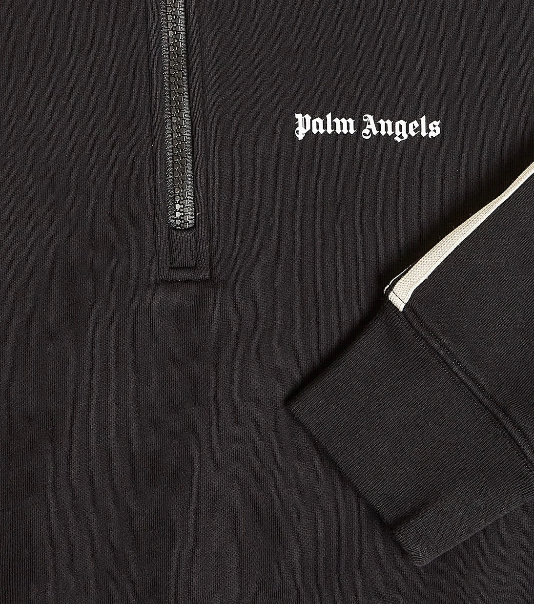 Palm Angels Kids - Logo striped cotton jersey sweatshirt