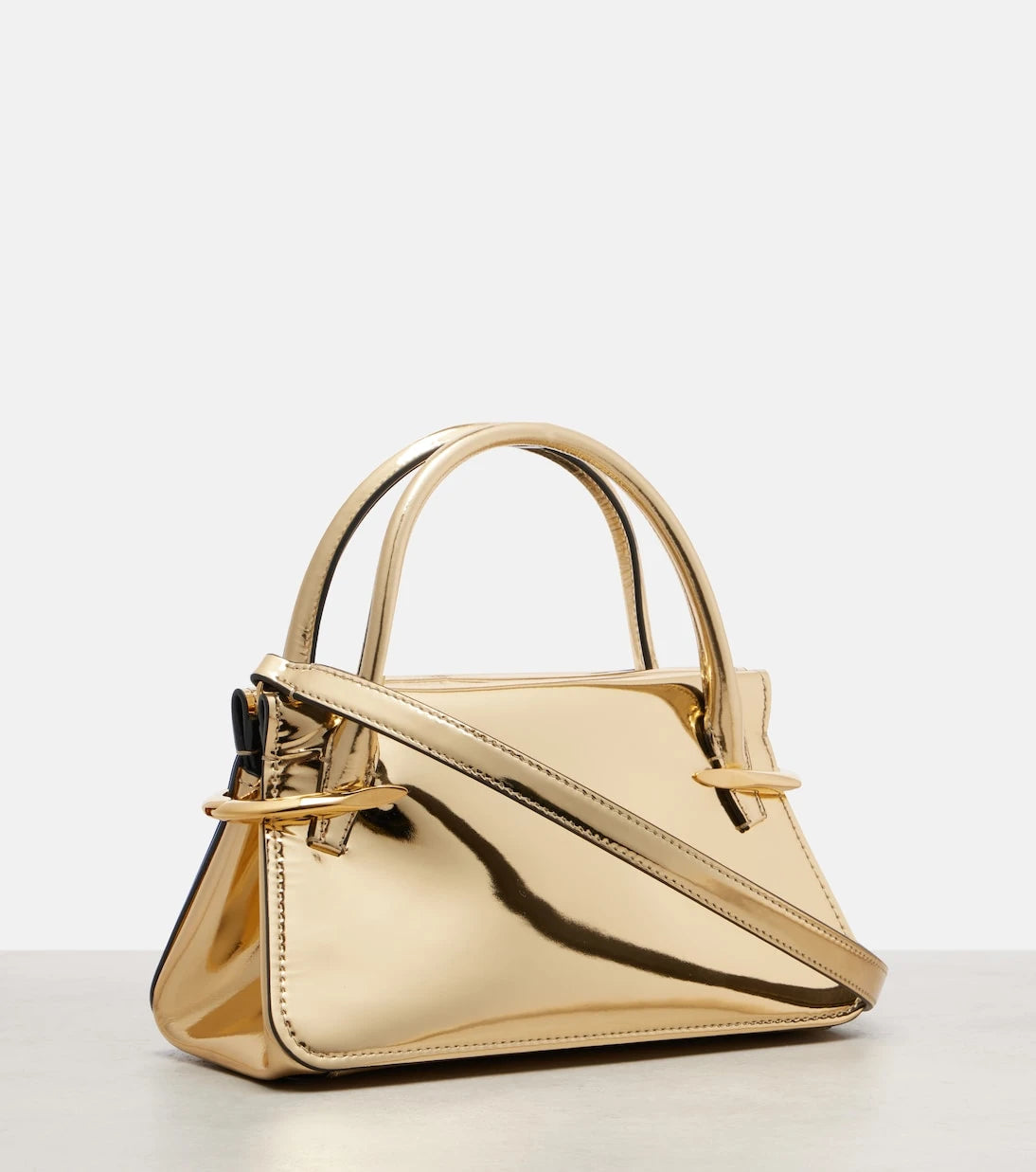 Givenchy - Pinch metallic leather tote bag