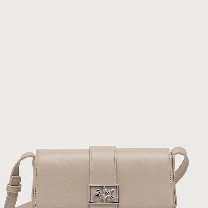 Armani Exchange kadın suni deri crossbody çanta