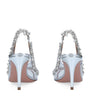 Aquazzura Silver Crystal Temptation Sandals 75