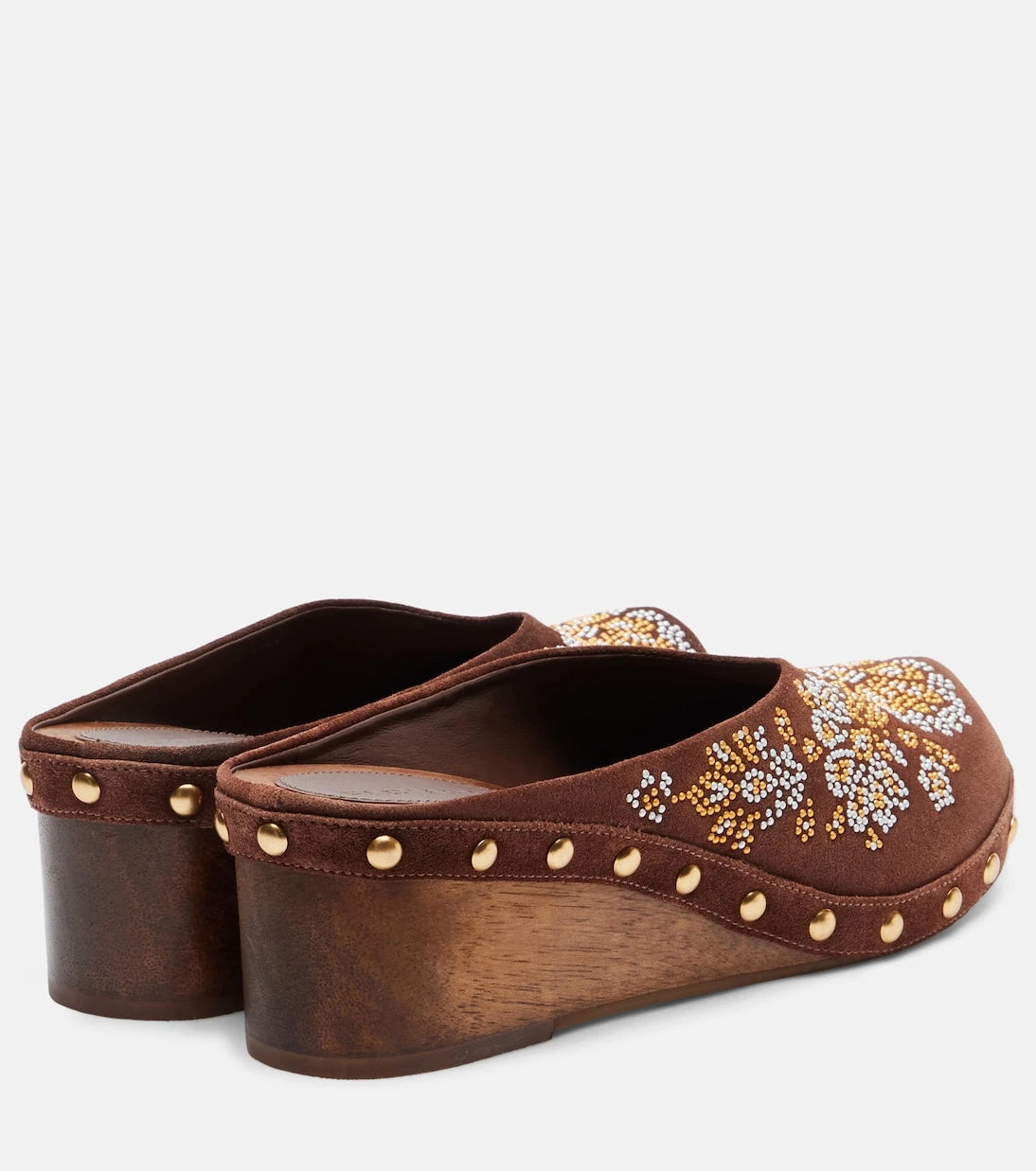 Farm Rio - Floral suede clogs