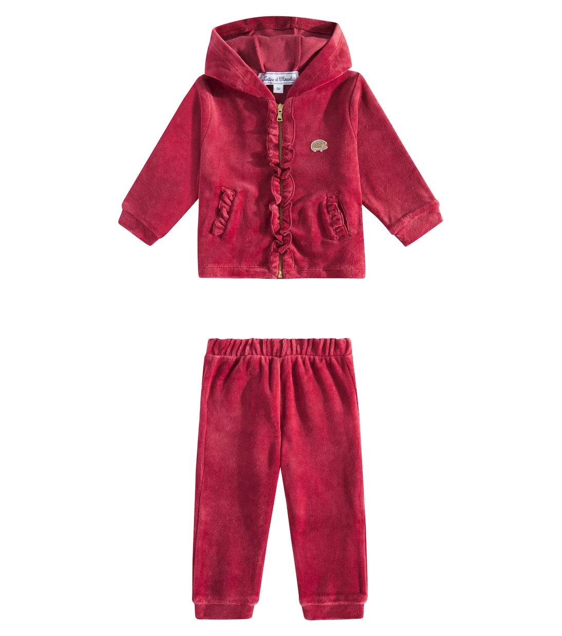 Tartine et Chocolat - Baby ruffled jersey tracksuit