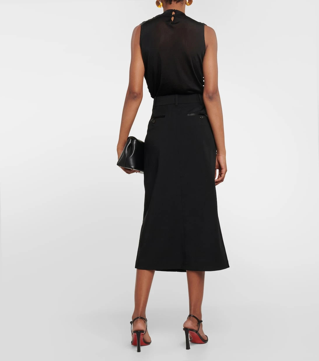 CO - Wool-blend pencil skirt