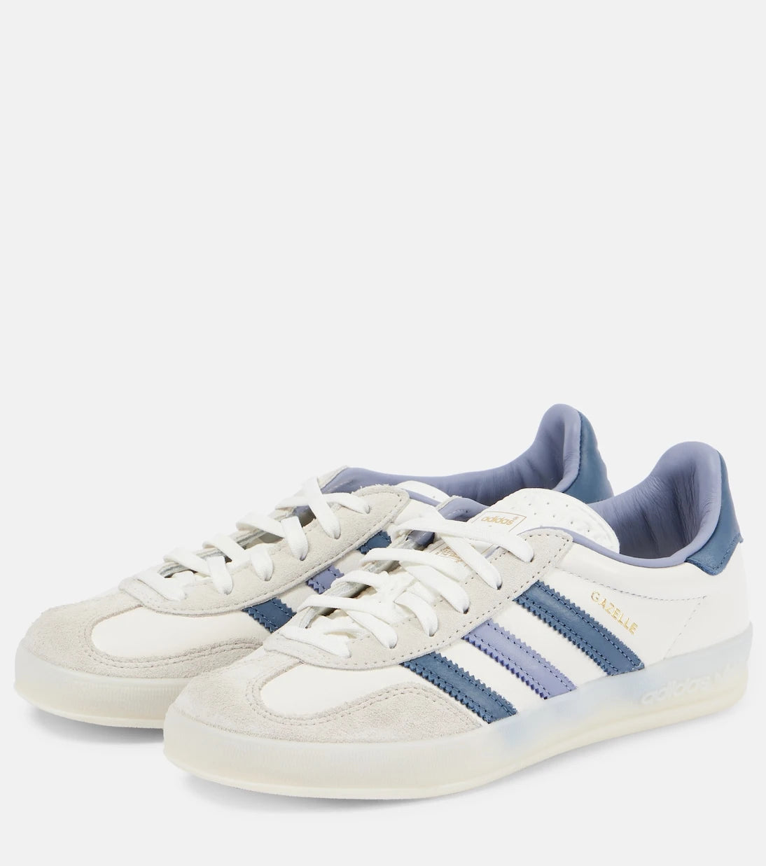 Adidas - حذاء رياضي غازيل من الجلد بحواف من الشمواه