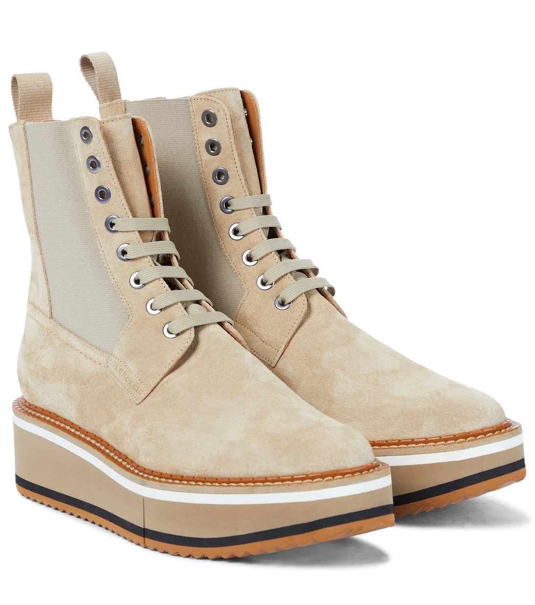 Clergerie - Brendy suede platform combat boots