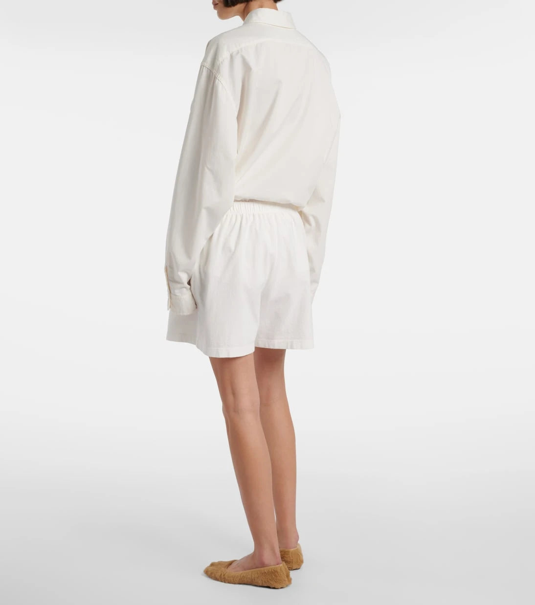 The Row - Gunty cotton shorts