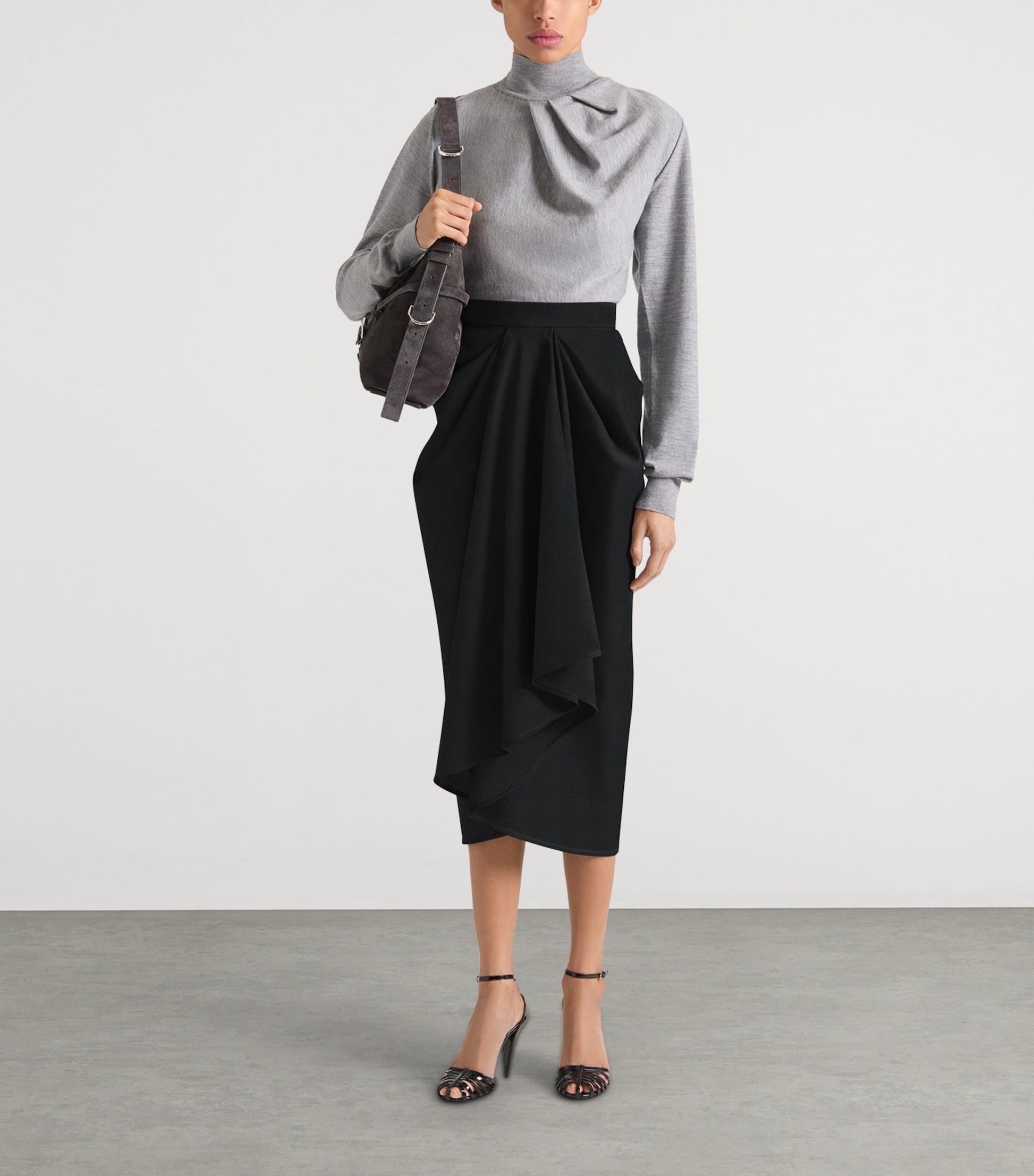 Givenchy Medium Suede Voyou Shoulder Bag