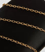 Max Mara Black Satin Envelope Clutch Bag