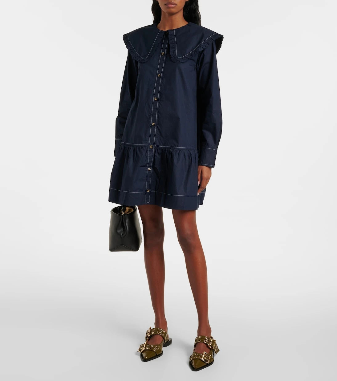 Ganni - Cotton shirt dress